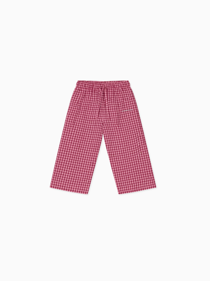 Famvibes Vichykaro Pants Kids red