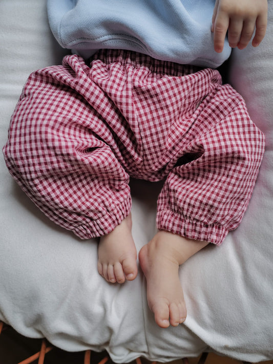 Famvibes Vichykaro Pants Baby red