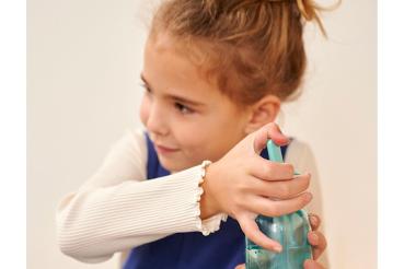 Mepal Wasserflasche Flip-up Campus 500 ml - blau - für kohlensäurehaltiges Wasser